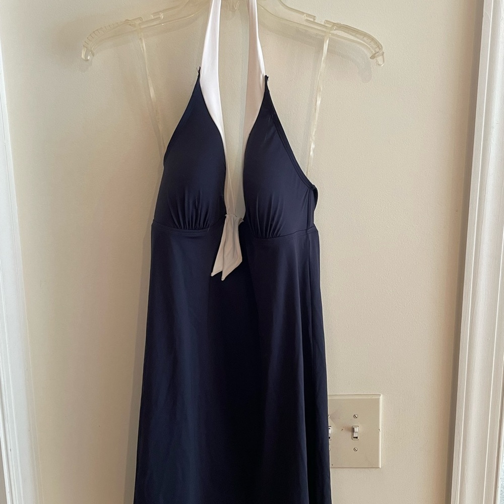NWT Anne Cole halter bra beach dress XL